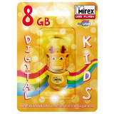 USB zibatmiņa 8Gb Mirex Dragon Yellow (13600-KIDDRY08)