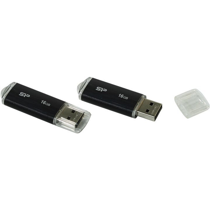Clé USB 16Gb Silicon Power Ultima U02 Black (SP016GBUF2U02V1K)