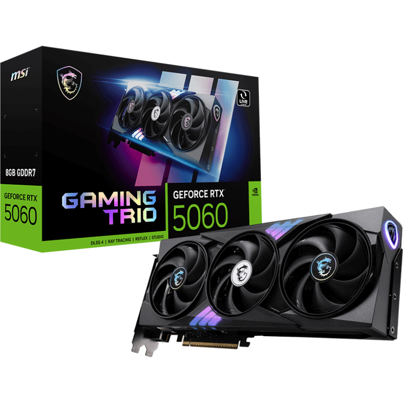 carte graphique NVIDIA GeForce RTX 5060 MSI 8GB (RTX 5060 8G GAMING TRIO) - photo 6