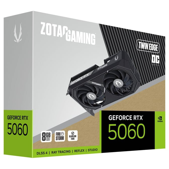 Graphics card NVIDIA GeForce RTX 5060 Zotac Twin Edge OC 8GB (ZT-B50600H-10M) - photo 7