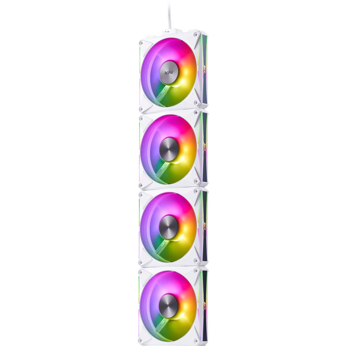 case fan ADATA XPG HURRICANE MAG 120 PWM ARGB White (4 pcs) - HURRICANEMAG120ARGBPWM4C-WHCWW - photo 2