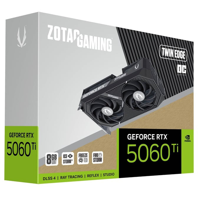 Video Card NVIDIA GeForce RTX 5060 Ti Zotac Twin Edge OC 8GB (ZT-B50610H-10M) - photo 6