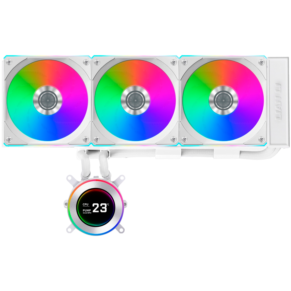 Système de refroidissement liquide Lian Li HydroShift II LCD-C 360CL White - G89.GHS2LCD36RW.R0