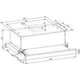 Extracteur Kuppersberg SLIMTOUCH 60 W (8676)