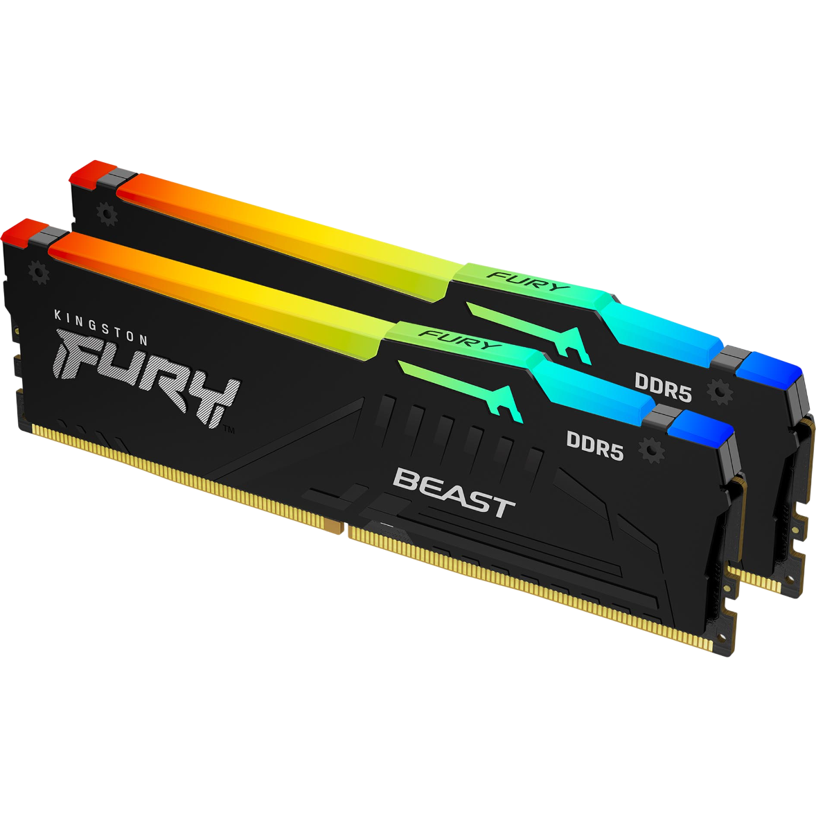 RAM 64GB DDR5 5600MHz Kingston Fury Beast RGB (KF556C40BB2AK2-64) (2x32GB KIT)
