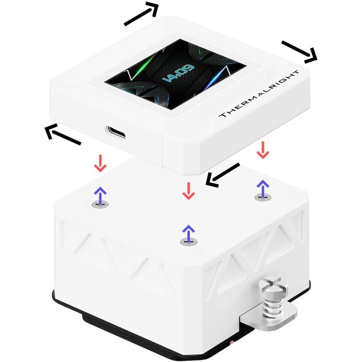 système de refroidissement liquide Thermalright Frozen Warframe 360 SE ARGB White V2 - TRFWSE360AWV2 - photo 6