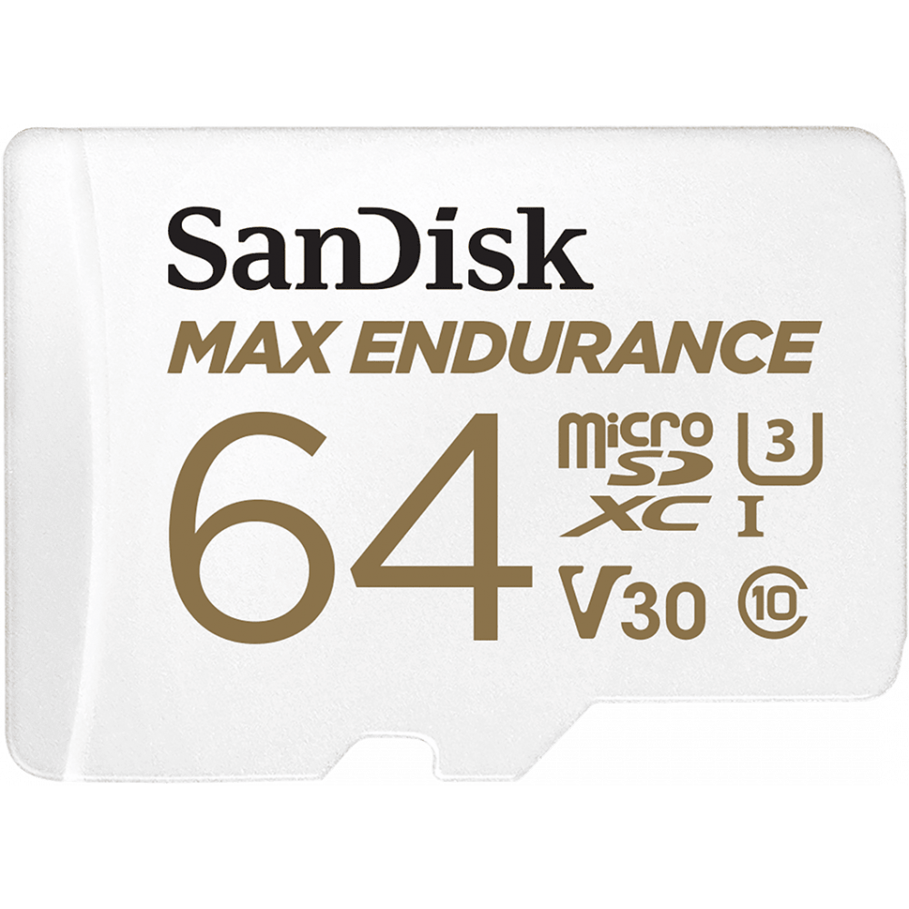 La carte mémoire 64Gb MicroSD SanDisk Max Endurance (SDSQQVR-064G-GN6IA)