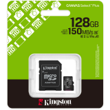 Speicherkarte 128GB MicroSD Kingston Canvas Select Plus + SD adapter (SDCS3/128GB)