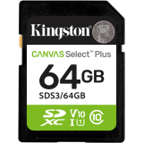 Speicherkarte 64GB SD Kingston Canvas Select Plus (SDS3/64GB)
