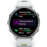 Smartuhren Garmin Forerunner 970 Titanium with Whitestone Case and Whitestone/Translucent Amp Yellow Band (010-02969-11)