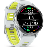 Smartuhren Garmin Forerunner 970 Titanium with Whitestone Case and Whitestone/Translucent Amp Yellow Band (010-02969-11)
