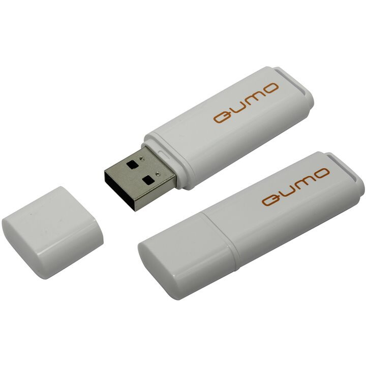 USB zibatmiņa 8Gb QUMO Optiva 01 White - QM8GUD-OP1-white
