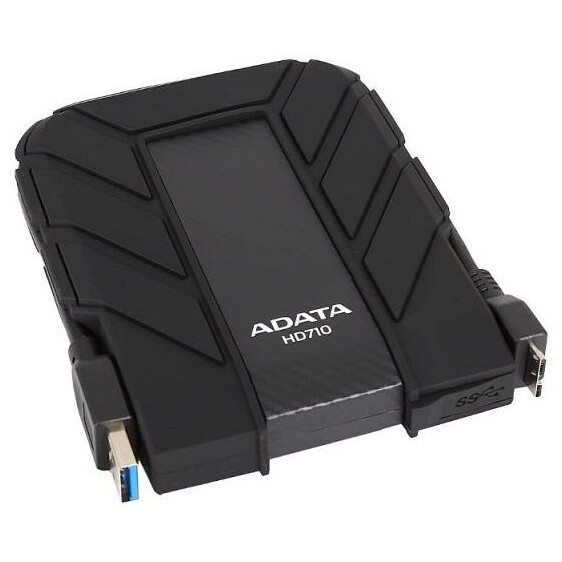 Disque dur externe 1TB ADATA HD710 DashDrive Durable Black (AHD710-1TU3-CBK)