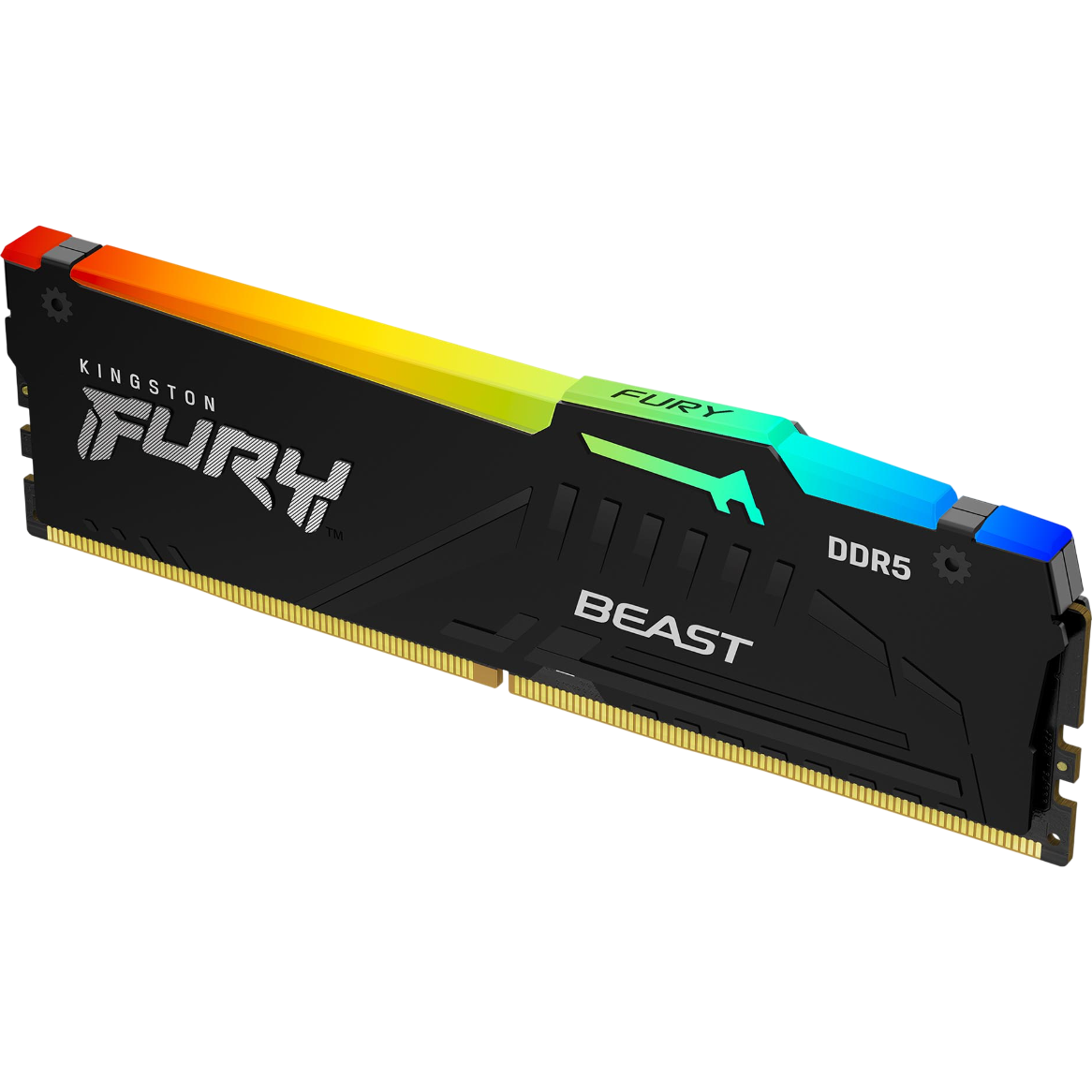 mémoire vive 32GB DDR5 6000MHz Kingston Fury Beast RGB (KF560C36BBE2A-32)