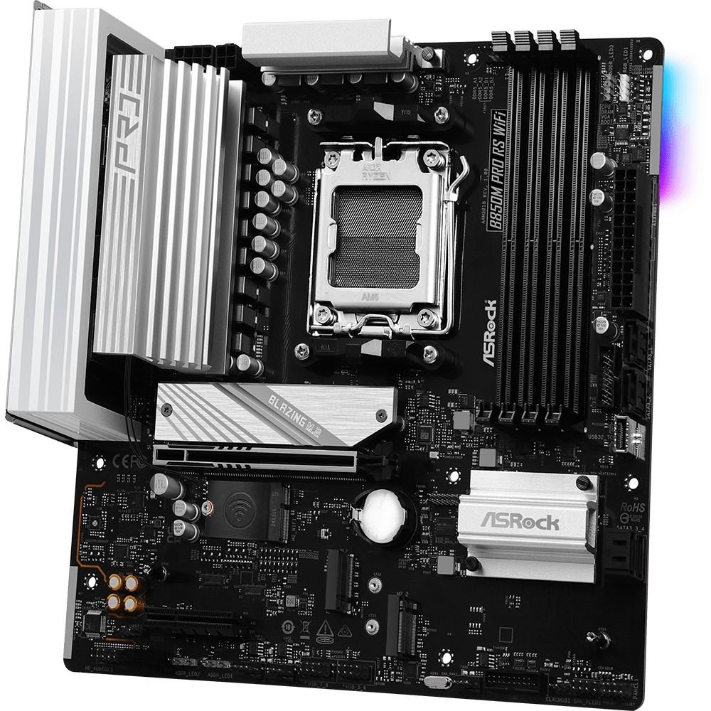 Mainboard ASRock B850M Pro RS WiFi - Foto 3