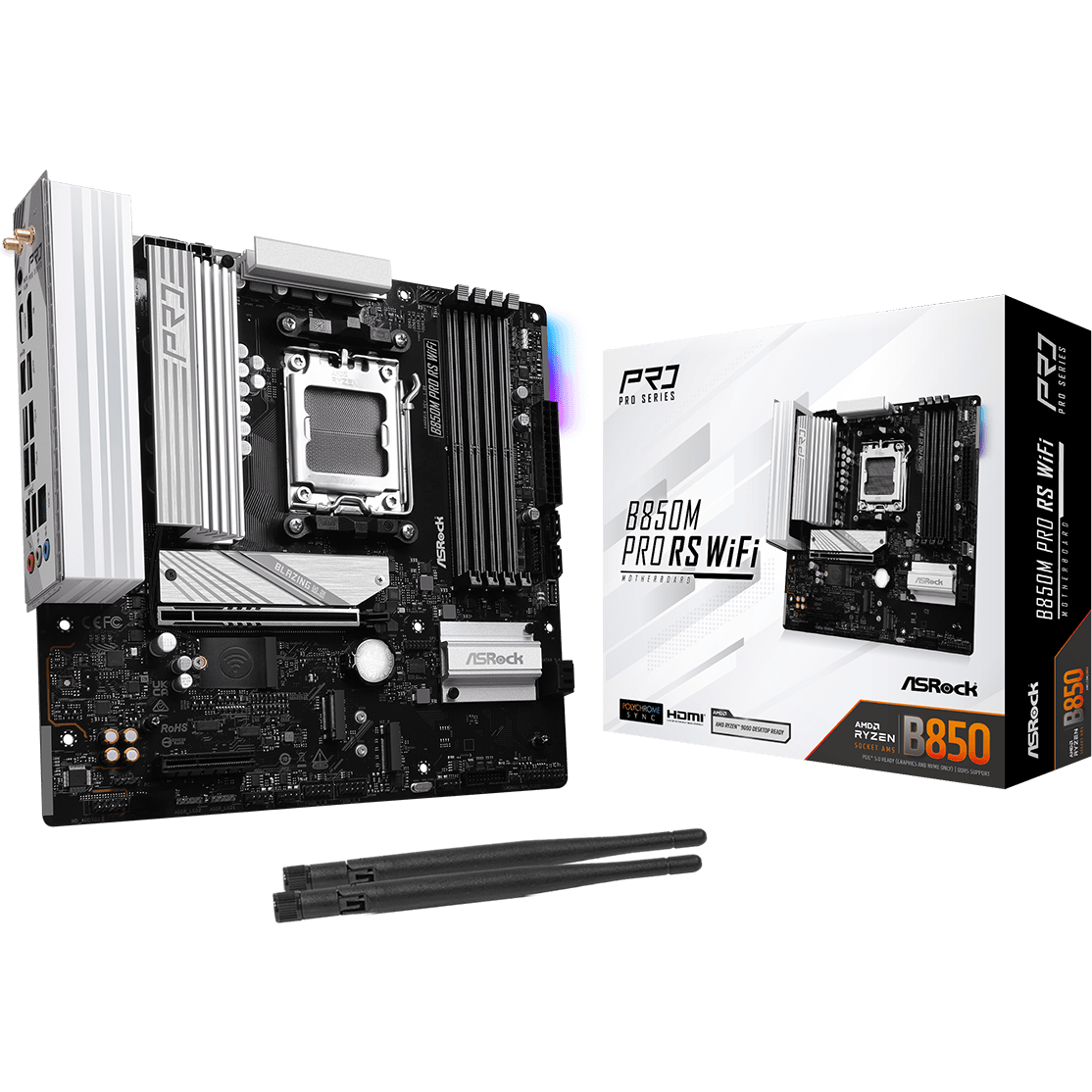 Mainboard ASRock B850M Pro RS WiFi - Foto 5