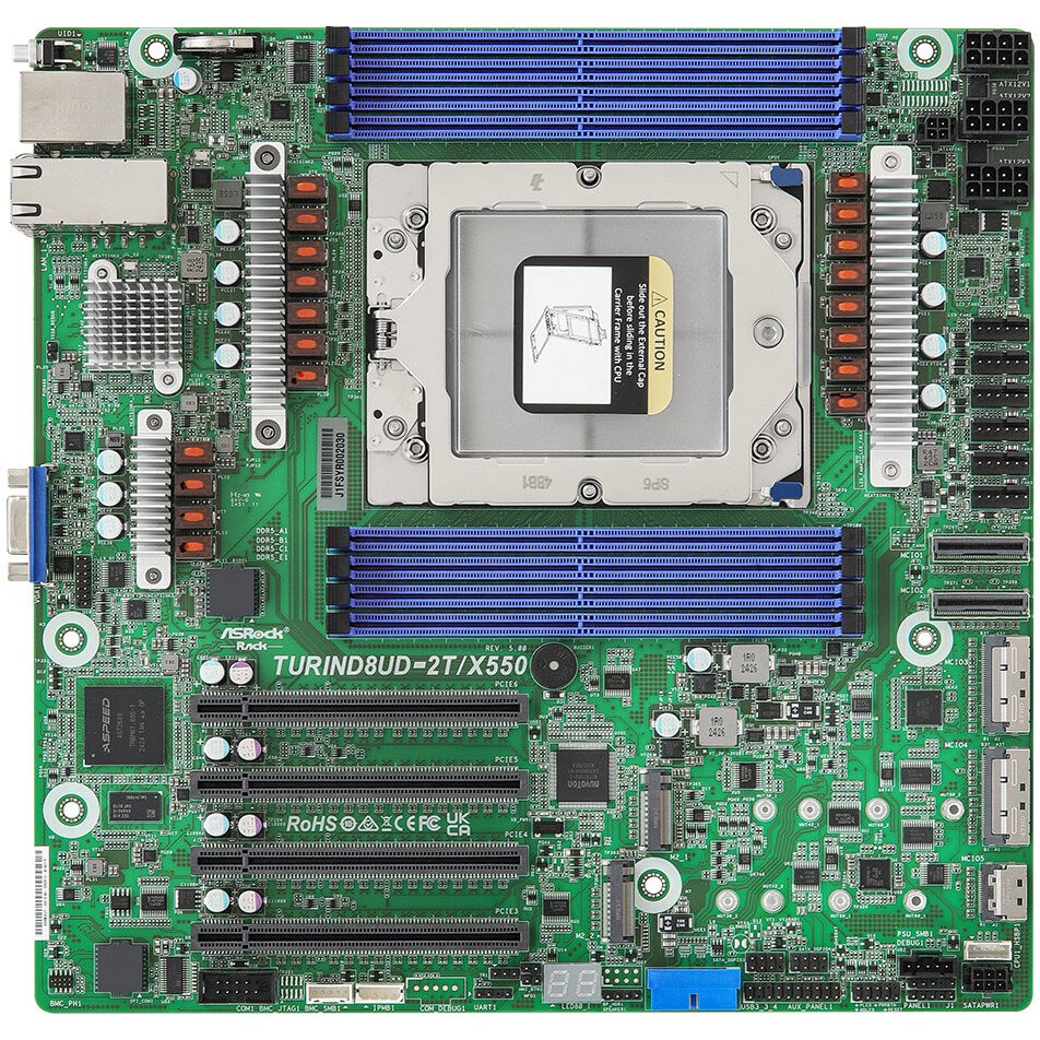 Server-Motherboard ASRock TURIND8UD-2T/X550