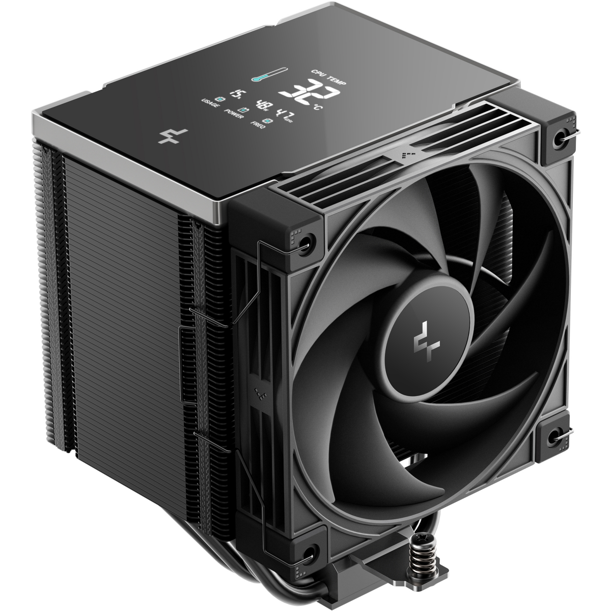 ventilateur de refroidissement DeepCool AK500 G2 DIGITAL NYX - R-AK500G2-BKNNMN-GJD-1