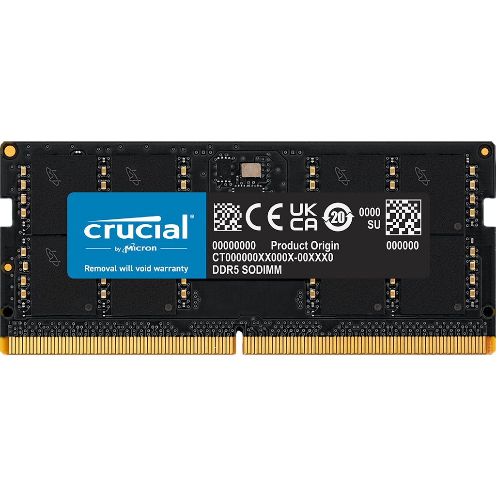 Arbeitsspeicher 48GB DDR5 5600MHz Crucial SO-DIMM (CT48G56C46S5)