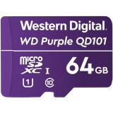 Atmiņas kartes 64Gb MicroSD WD Purple (WDD064G1P0C)