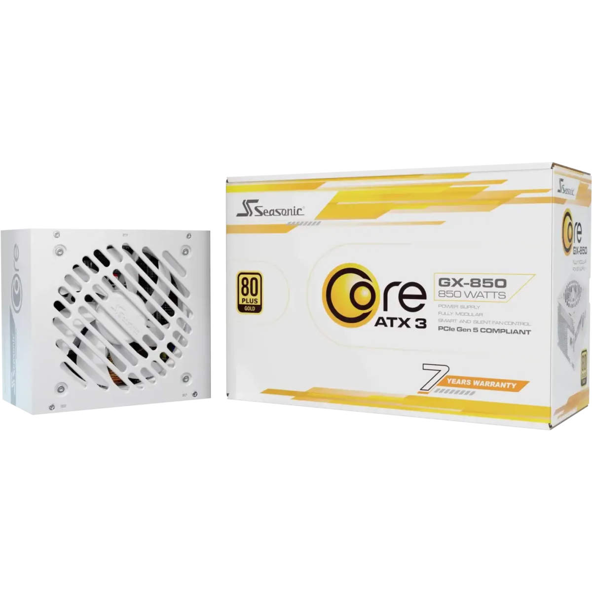 alimentation électrique 850W Seasonic Core GX-850 ATX 3.1 White - SRP-CGX851-A5A32SF-W - photo 10