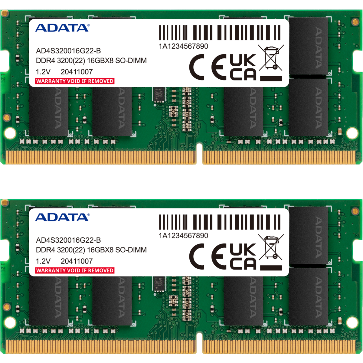 Arbeitsspeicher 16GB DDR4 3200MHz ADATA SO-DIMM (AD4S32008G22-DTGN) (2x8GB KIT)