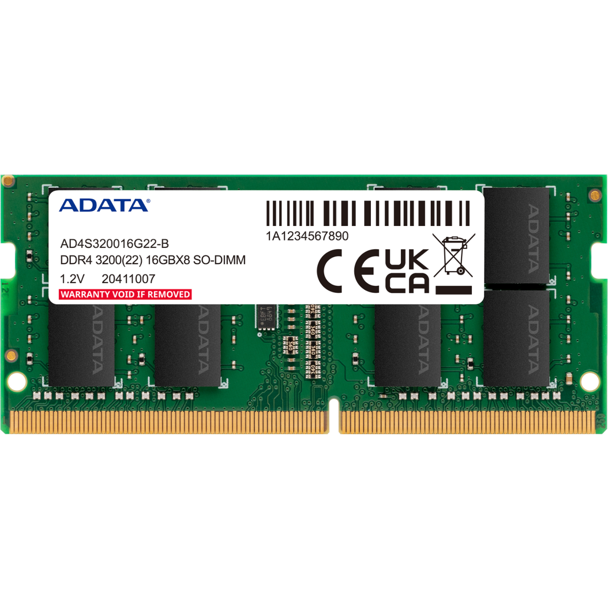 Arbeitsspeicher 16GB DDR4 3200MHz ADATA SO-DIMM (AD4S32008G22-DTGN) (2x8GB KIT) - Foto 2