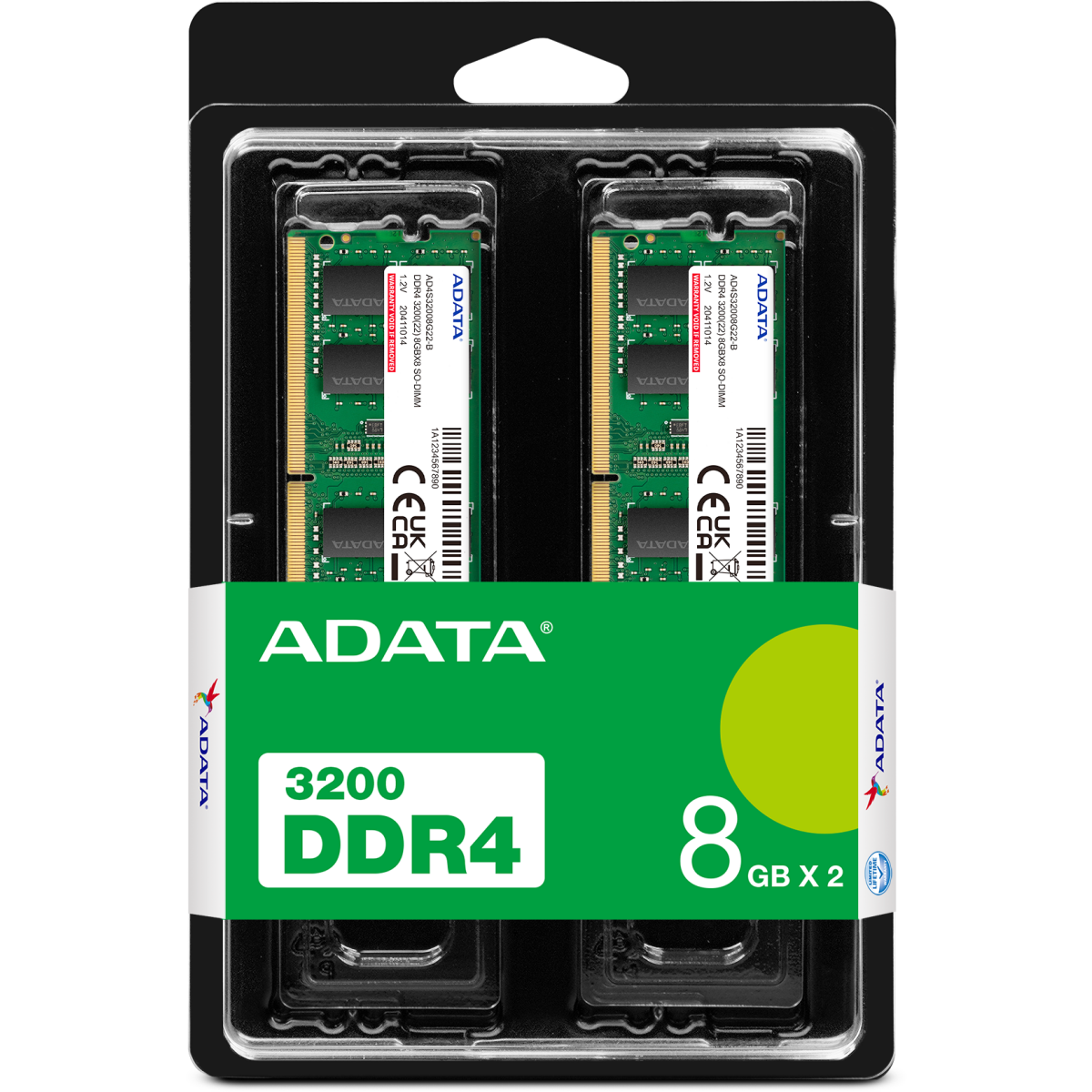 Arbeitsspeicher 16GB DDR4 3200MHz ADATA SO-DIMM (AD4S32008G22-DTGN) (2x8GB KIT) - Foto 3