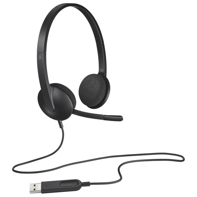 Casque Logitech Stereo Headset H340 (981-000475) - 981-000475/0509/0477