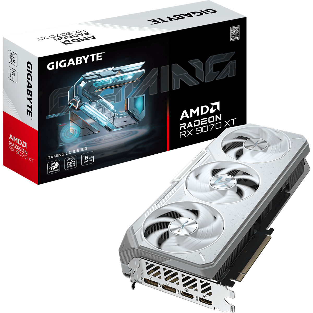 carte graphique AMD Radeon RX 9070 XT Gigabyte GAMING OC ICE 16GB (GV-R907XGAMINGOCICE-16GD) - photo 10