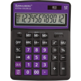 Calculatrice BRAUBERG Extra Color Black/Purple (250480)