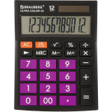 Calculatrice BRAUBERG Ultra Color Black/Purple (250501)