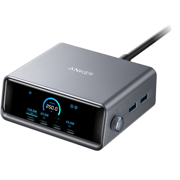 Netzladestation Anker Prime Charger (250W, 6 Ports, GaNPrime) - A2345341