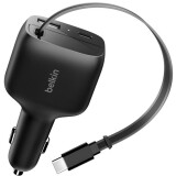 Car charger Belkin Retractable Car Charger 75W (CCC001hqBK)