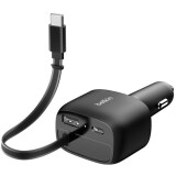 Car charger Belkin Retractable Car Charger 75W (CCC001hqBK)