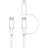 Kabel USB Type-C - USB Type-C/Lightning, 1.5m, Belkin CAC003hq1.5MWH