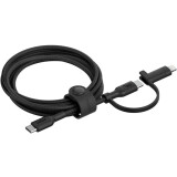 Kabel USB Type-C - USB Type-C/Lightning, 1.5m, Belkin CAC003hq1.5MBK