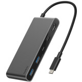 Docking station Belkin 7-Port USB-C Hub with Dual USB-C Ports Space Gray (AVC023hqSGY)