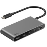 Docking station Belkin 5-Port USB-C Hub with Dual USB-C Ports Space Gray (AVC022hqSGY)