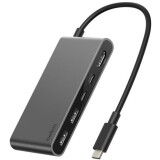 Docking station Belkin 5-Port USB-C Hub with Dual USB-C Ports Space Gray (AVC022hqSGY)