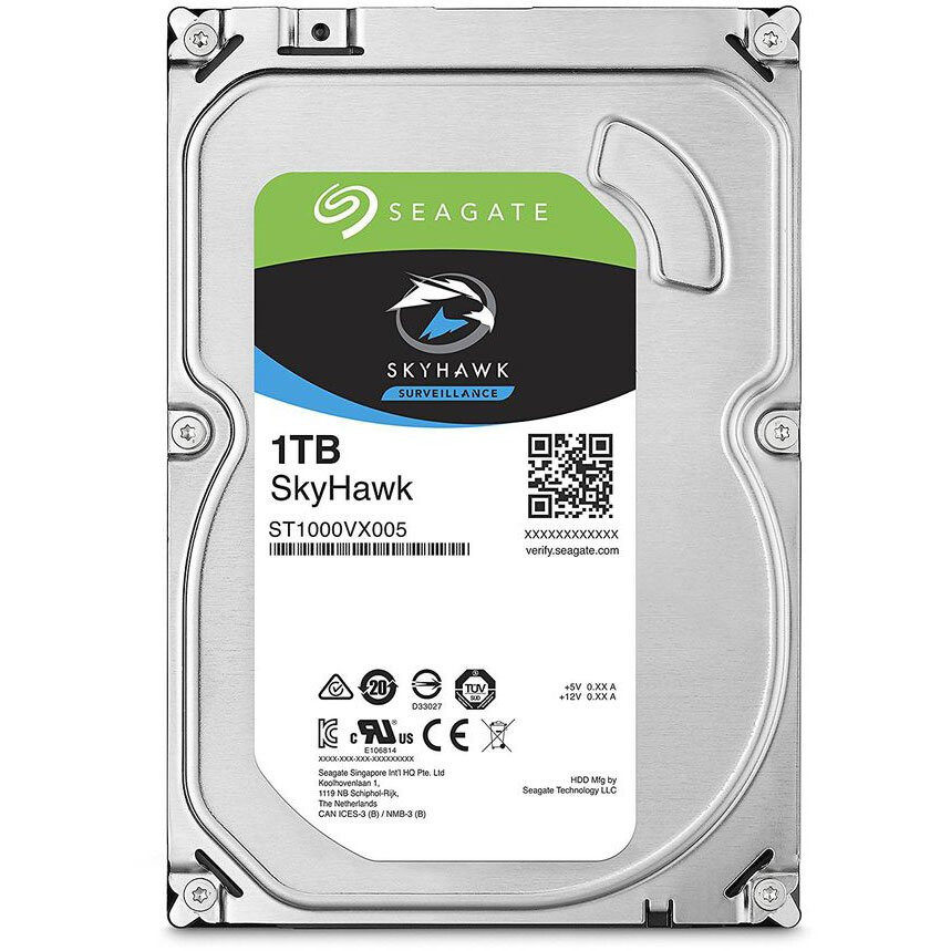 Cietais disks 1Tb SATA-III Seagate SkyHawk Surveillance (ST1000VX005)