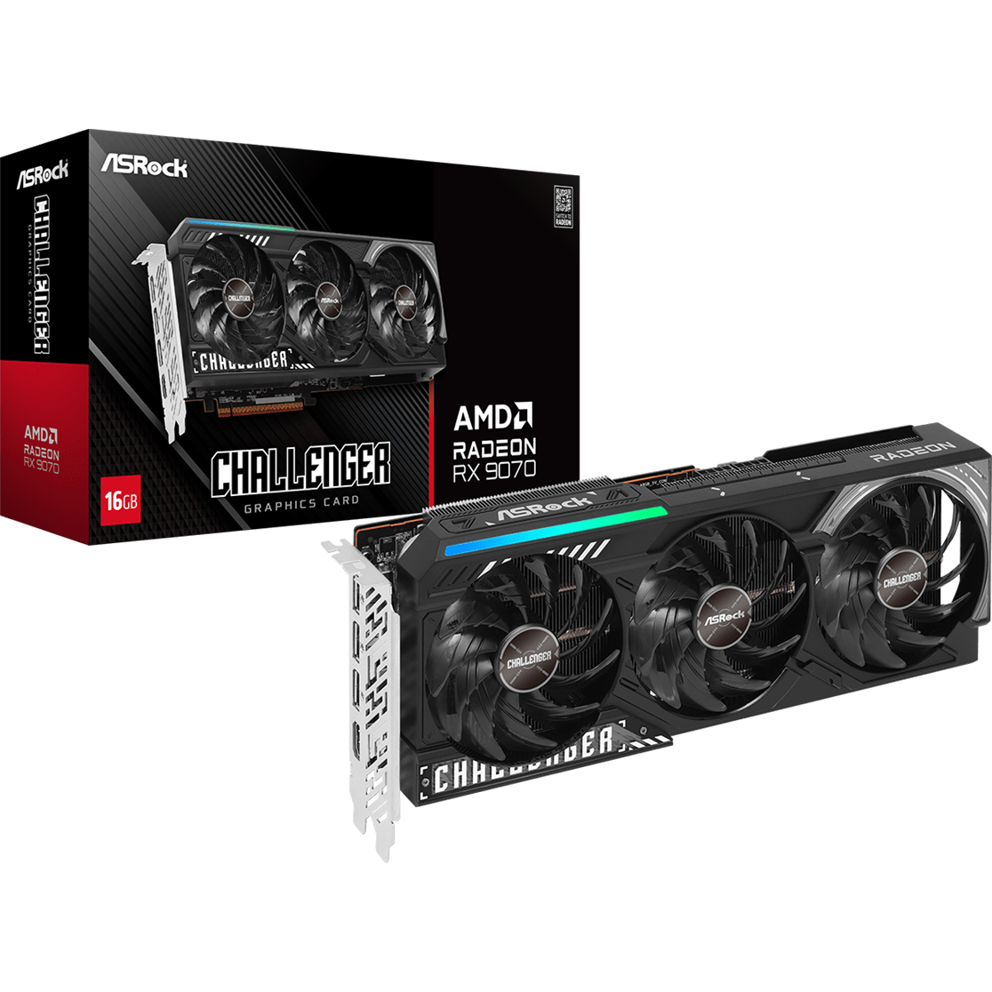 Video card AMD Radeon RX 9070 ASRock Challenger 16GB (RX9070 CL 16G) - photo 5