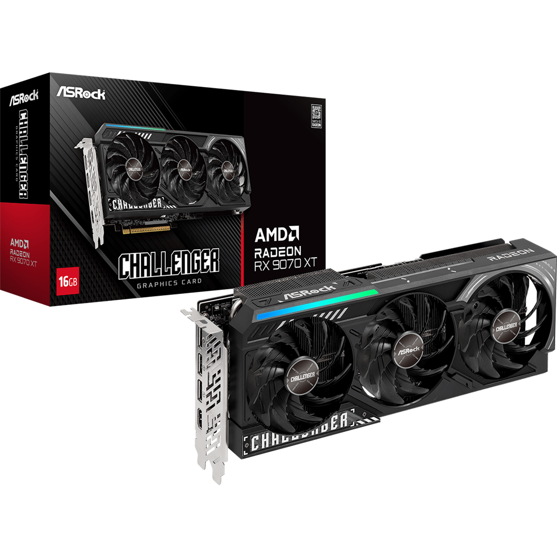 Video Card AMD Radeon RX 9070 XT ASRock Challenger 16GB (RX9070XT CL 16G) - photo 6