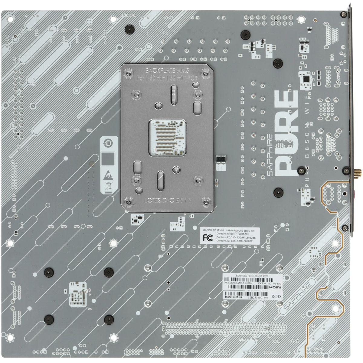 Motherboard Sapphire PURE B850M WIFI - 52123-02-40G - photo 2