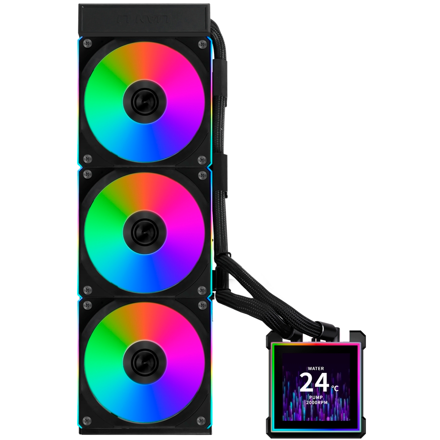 Système de refroidissement liquide Lian Li HydroShift II LCD-S 360CL Black - G89.GHS2LCDS36CB.R0