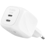 Network charger Belkin BoostCharge Pro Dual USB-C GaN Wall Charger 50W White (WCH019kqWH)
