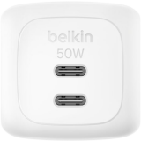 Network charger Belkin BoostCharge Pro Dual USB-C GaN Wall Charger 50W White (WCH019kqWH)