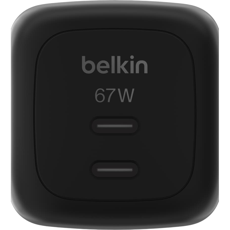 Network charger Belkin BoostCharge Pro Dual USB-C GaN Wall Charger 67W Black - WCH020kqBK - photo 5