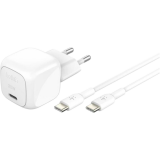 Network charger Belkin BoostCharge USB-C Wall Charger 30W + USB-C Cable White (WCA008kq1MWH-B6)