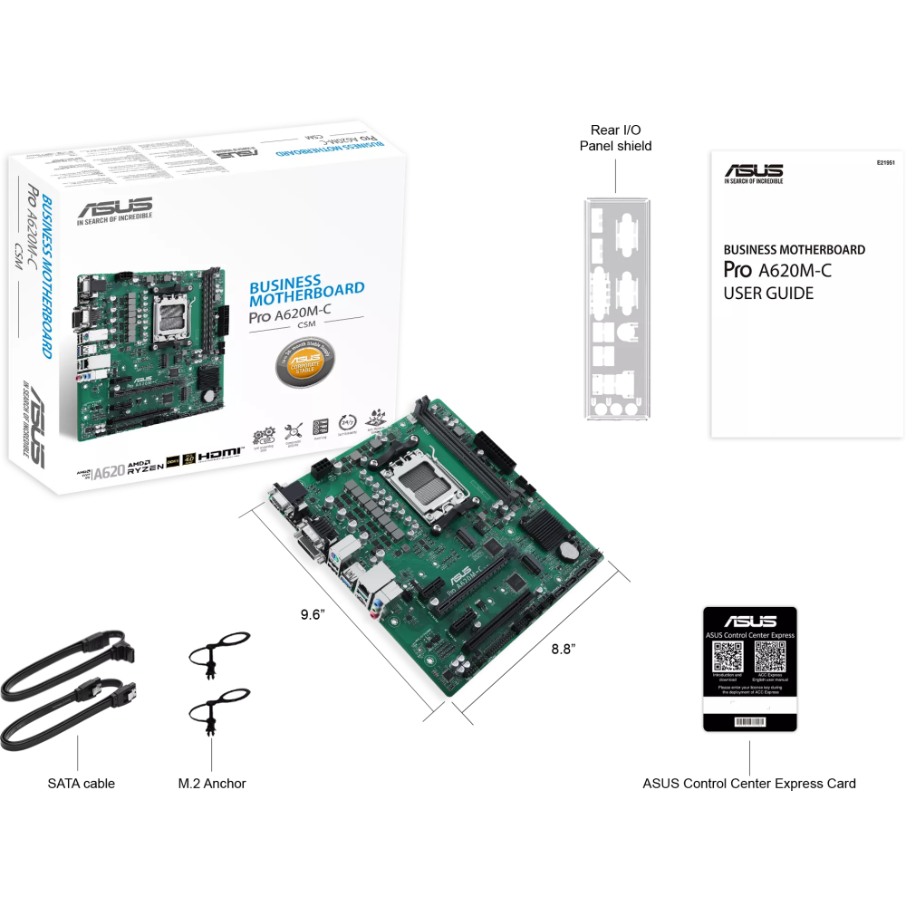 Motherboard ASUS PRO A620M-C-CSM - photo 5